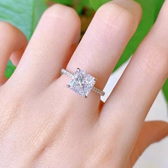 2ct Radiant Cut Ring - Picture 8 of 14